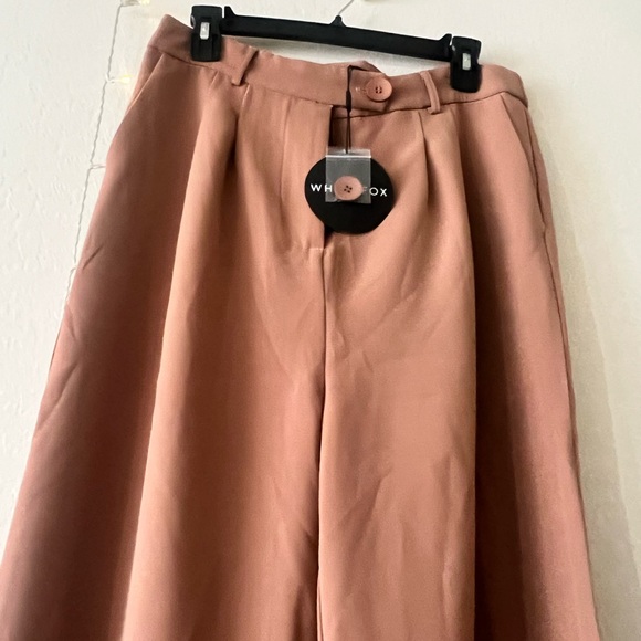 Tan white fox split hem trousers - Picture 4 of 7